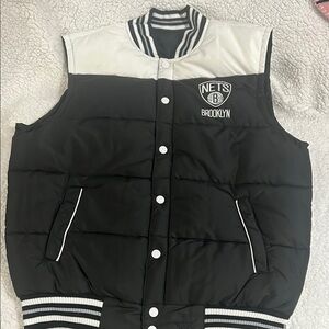 NBA Black and White Varsity Bomber Jacket